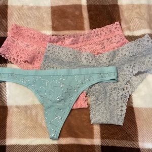 Victoria’s Secret • Set of 3 Panties, Size S - NWOT